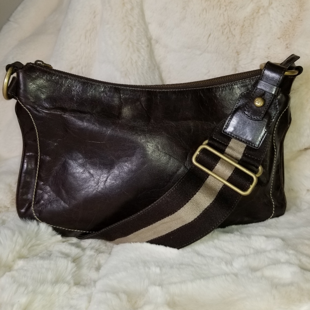 EUC Vintage BALLY lambskin Unisex Cossbody Messenger bag